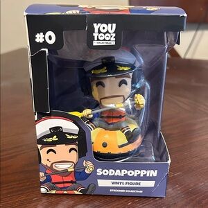 Youtooz Sodapoppin Vinyl Figure #0 - Collectible - NIB - Damaged Box
